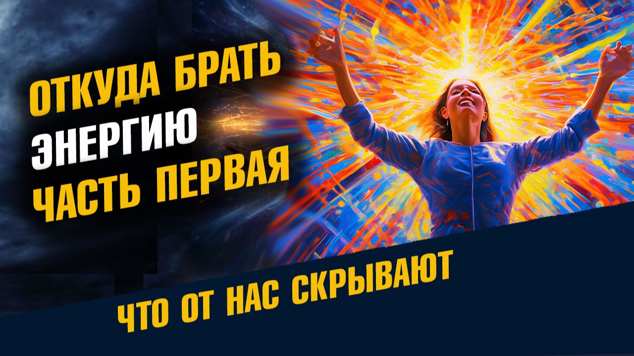 Откуда Брать Энергию Часть Первая