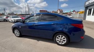 Hyundai  	Solaris	2016	синий	Z94CT41DAHR489627