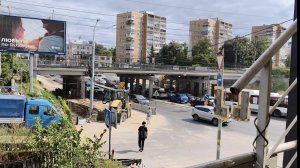 расширение автодороги под мостом