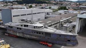 ISA Sportiva 66: строительство 66-метровой суперъяхты перешло на этап оснащения