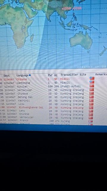 7210 kHz Yunnan PBS-2 Kunming Yunnan CHN 20.08.2026