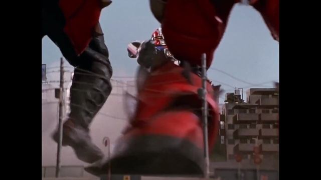 Power Ranger Turbo Megazord And Mega Voyager вместе.