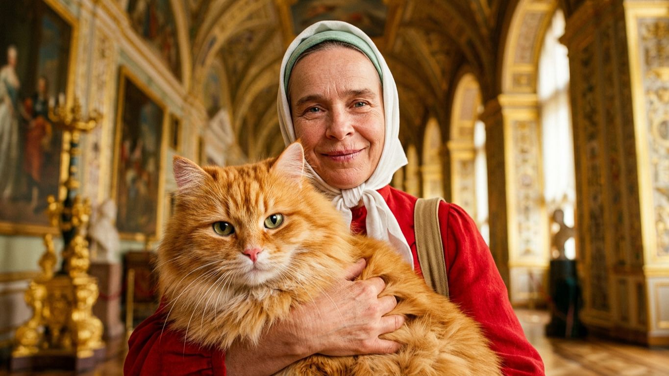 Путешествие в С-Петербург. Св Ксения. Коты Эрмитажа.