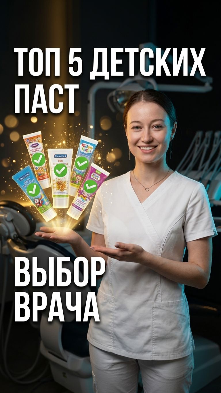🦷 Топ-5 детских паст от стоматолога
