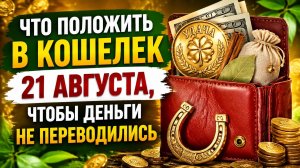 Что положить в кошелек 21 августа, чтобы деньги не переводились.