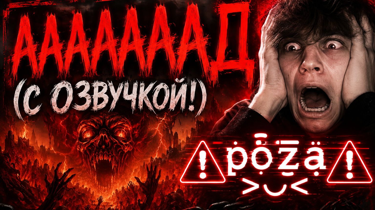 ААААААААД (С ОЗВУЧКОЙ!) 😱🔥  Реакция ⚠ P̞̈͑̚͞o̯̱̊͊͢z̼͙̓́ͭā̤̓̍͘ ⚠ ˃͈◡˂͈