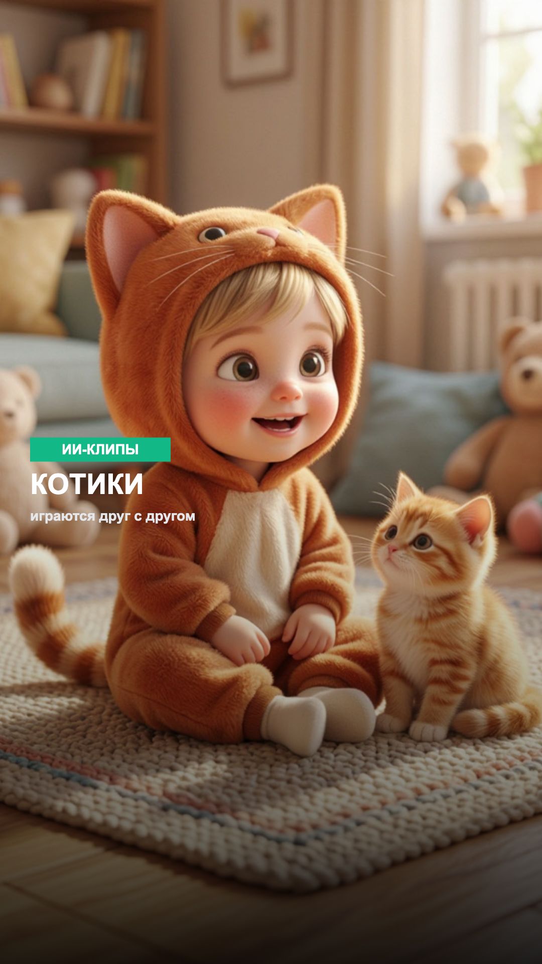 Котики играются друг с другом