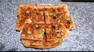 Вкуснейшая домашняя пицца,пальчики оближешь ! Универсальное тесто для любой выпечки.
