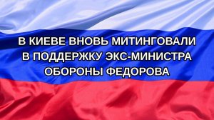 |Н. РФ| В Киеве вновь митинговали в поддержку экс-министра обороны Федорова