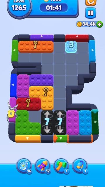 Color Block Jam 1265 уровень