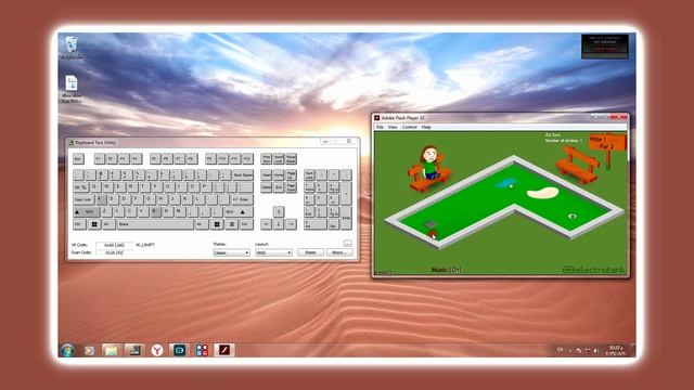 FLASHINU FLASH GAME 2 PLAYER MINI GOLF فلاشينيوم جولف مصغر لاعبان