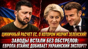 Истинная цена европейской «поддержки» Бывший премьер-министр Украины ВЫДАЛ ПРАВДУ-МАТКУ!
