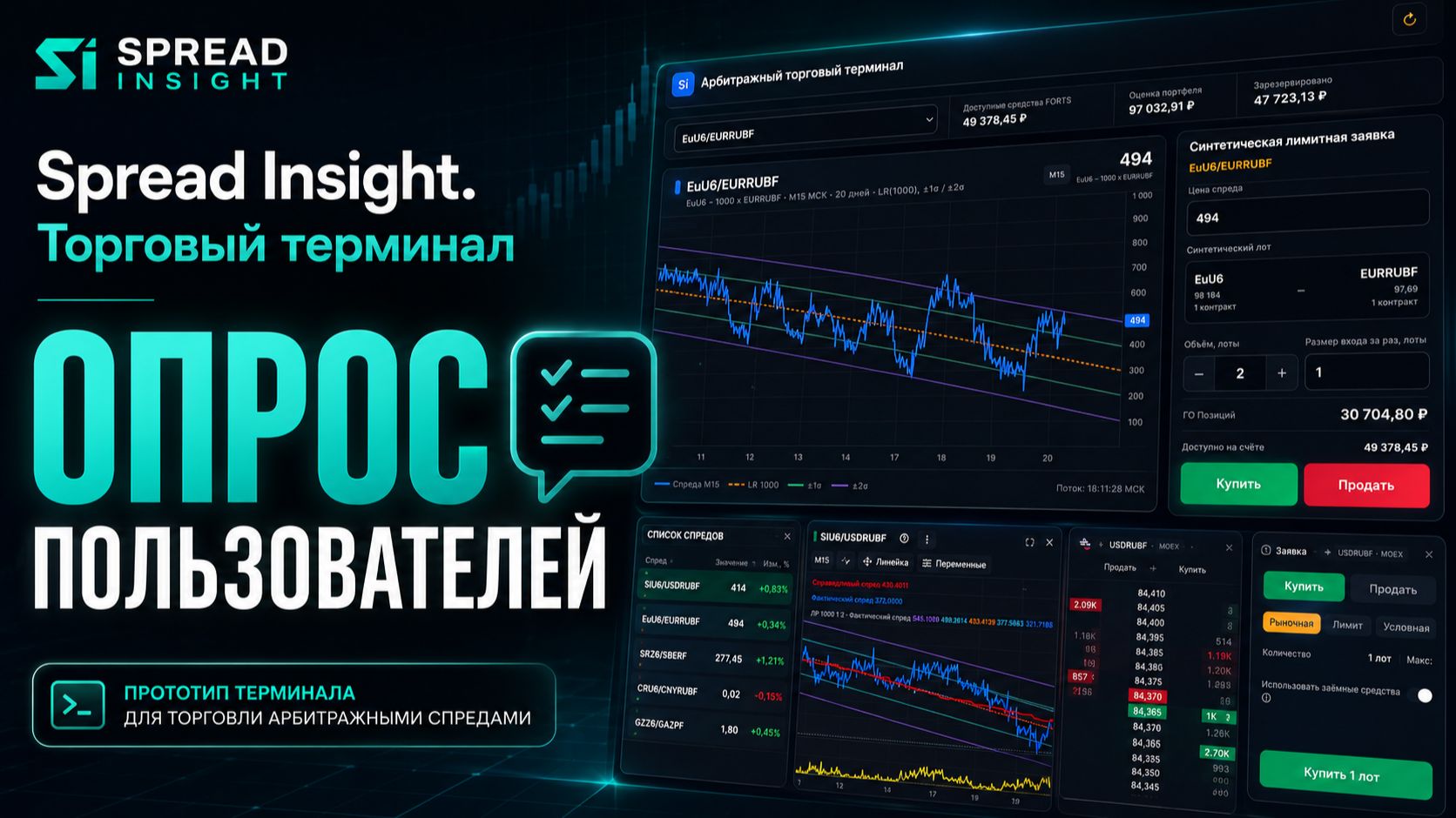 Торговый Терминал. Spread Insight. Опрос пользователей.