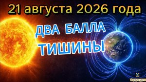 Магнитные бури на 21 августа 2026 года