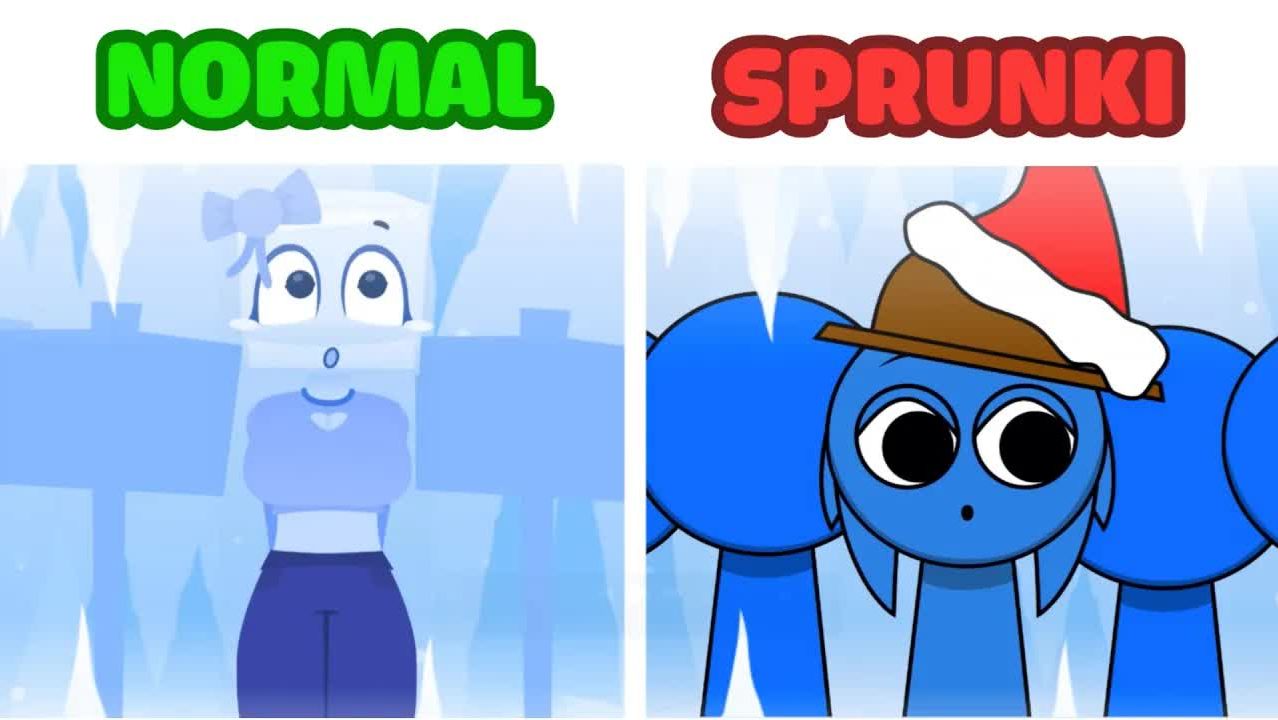Incredibox Cool As Ice VS Sprunki Cool As Ice - Нормальная VS Страшной Сравнение