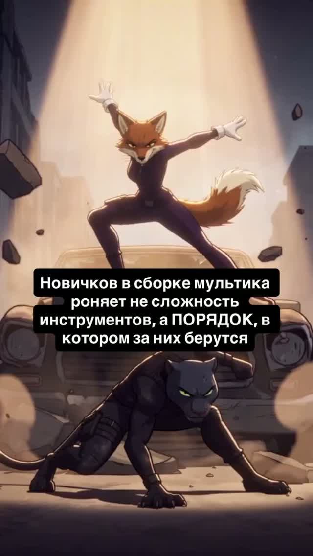 Новичков в сборке мультика роняет не сложность инструментов, а ПОРЯДОК, в котором за них берутся