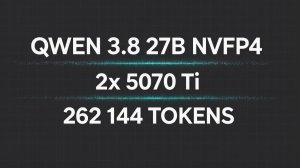 Qwen 3.8 27B локально на двух RTX 5070 Ti: 262к контекста и Claude Code без облака