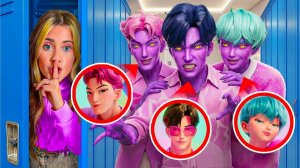 😱 СПАСЛИ НАШ ДОМ ОТ SAJA BOYS! 🔥 K-Pop Demon Hunters и все друзья против монстров! 💥🚨