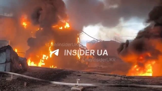 ‼️🔥🇺🇦Атакована и разрушена нефтебаза KLO под Киевом