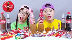 Десерт из кока-колы с желе и колой Мукбанг