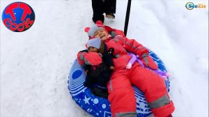 ✔ Кукла Беби Борн с Ярославой катаются на коньках. Каникулы в Буковеле   Video for Kids ✔