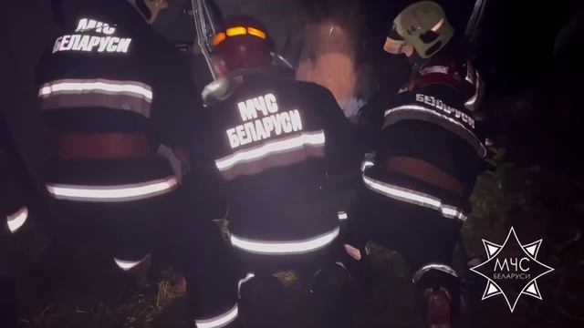 ДТП в Полоцком районе: работники МЧС спасли водителя.