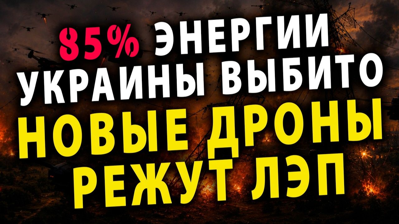 ⚡️Дроны режут ЛЭП - 85% генерации уже выключено | Иран собирает $ за голову Трампа