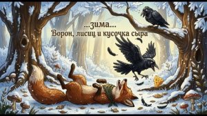 ...зима... Ворон, лисиц и кусочка сыра