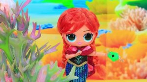 Эльза стала русалкой! 💕 DIY поделки для детей