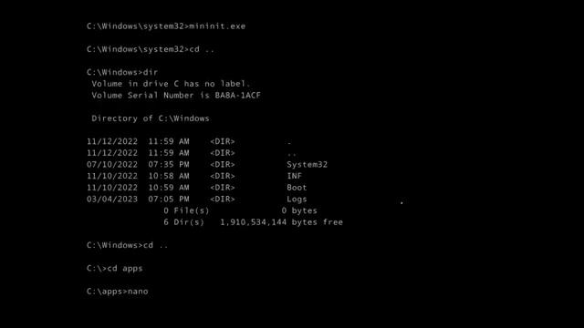 Text-only Windows 11 - Possibly The Smallest Windows Image Ever!