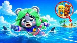 😱СУПЕР МИШКА, НО ШИКА И БААРЕН ЗАСТРЯЛИ НА НЕОБИТАЕМОМ ОСТРОВЕ! ИГРА SUPER BEAR ADVENTURE