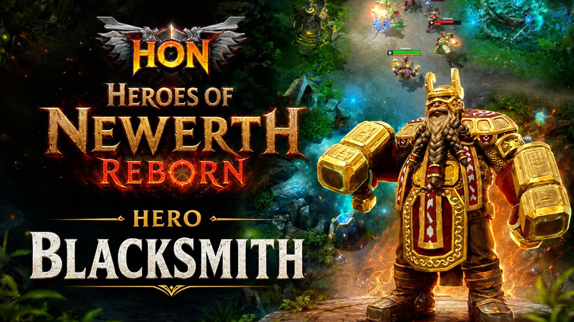 Heroes Of Newerth Reborn | HoN | HERO Blacksmith | 4 Катка | #heroes #of#newerth#reborn #games