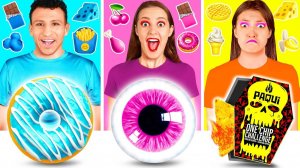 24 Часа Едим Еду Одного Цвета Челлендж # Забавные Лайфхаки с Едой от Fun Challenge