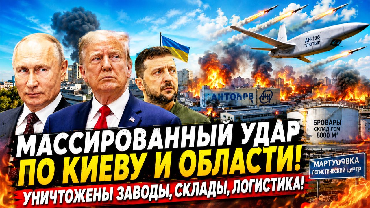 Удар по Киеву: Как Цирконы разнесли заводы ударных дронов Лютый