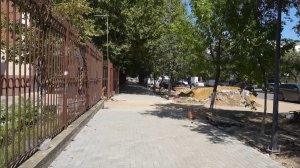 Завершаются мероприятия по благоустройству пешеходной зоны на улице Дзержинского