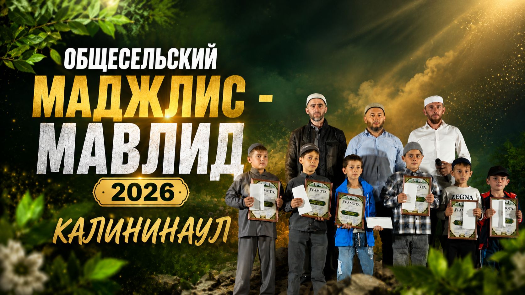 Общесельский МАДЖЛИС-МАВЛИД Калининаул 2026 | Islam Kazbekovskiy | Ислам Казбековский