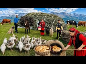Глиняная печь в горах: выпекаем лаваш и готовим местное масло