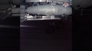 Боевая работа экипажа Су-34 ночью с применением ФАБ-500