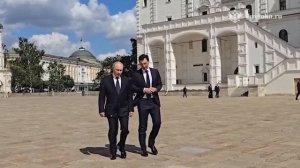 Владимир Путин посетил Архангельский собор Московского Кремля, 20 августа 2026 года