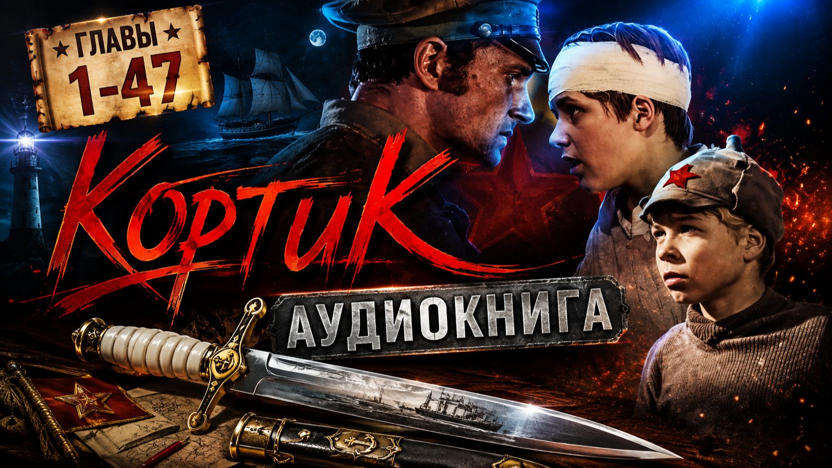 Кортик. Аудиокнига. Главы  1-47
