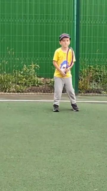 тренировка тенниса.5 лет.🎾