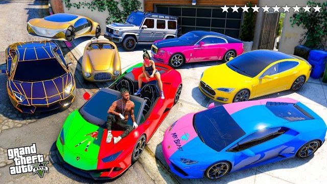 GTA 5 - Угон суперкаров ютуберов вместе с Франклином!