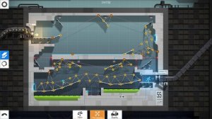 Bridge Constructor Portal Прохождение уровня 55 под названием: Прыгучие кубы.