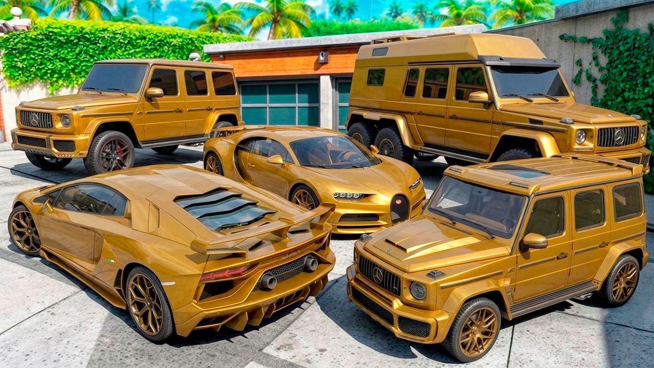 Угнал кучу золотых чит тачек у мажора в GTA 5! Битва воров в ГТА 5 Онлайн!