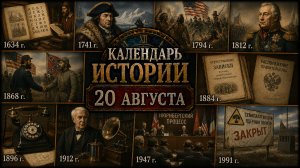 КАЛЕНДАРЬ ИСТОРИИ 20 АВГУСТА