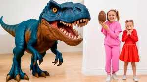 Динозавр в городе! 🦖 Весёлые приключения для детей