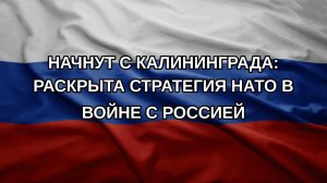 Начнут с Калининграда: раскрыта стратегия НАТО в войне с Россией