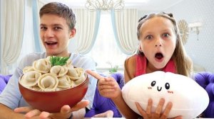 Пельмень ЧЕЛЛЕНДЖ Тима VS Эмма! Кто найдет редкий, а к то вкусный пельмень?