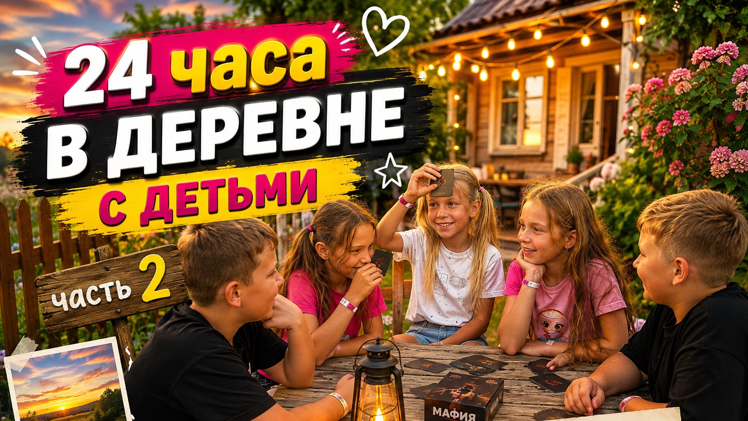 24 часа в деревне с детьми - ЧАСТЬ 2!