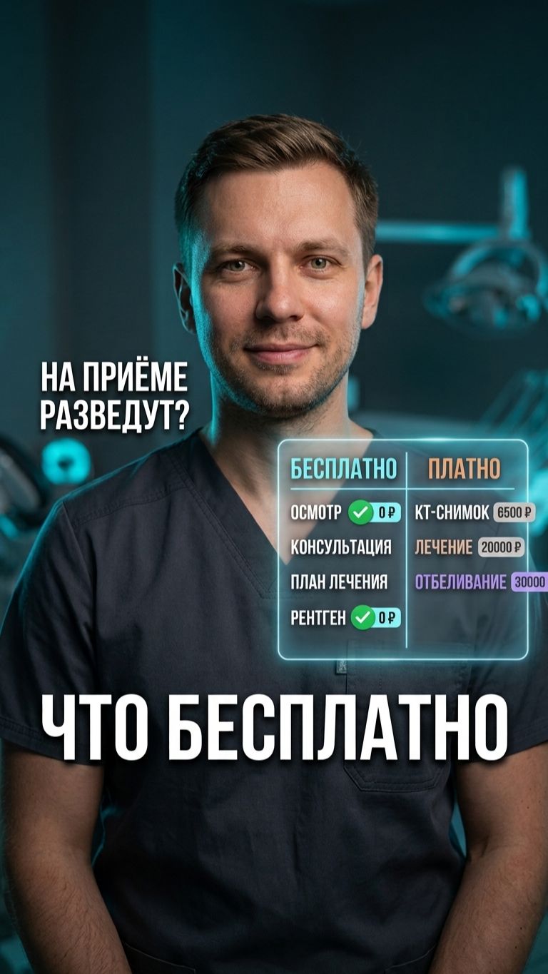 Думаешь, на «бесплатном» приёме разведут? 🦷